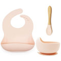 Floral No Moq W Impression Snack Cup Set Assiette De Qualité Alimentaire Imprimer Low Moq Bavoir Et Bols En Silicone